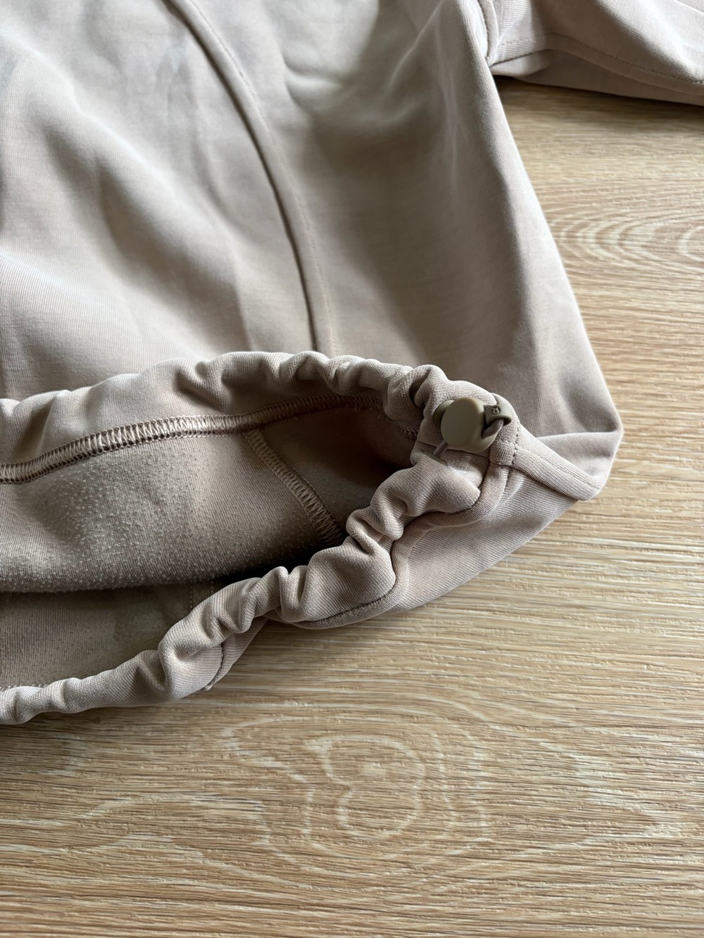 lululemon athletica Brushed Softstreme Half Zip in Light Beige - Picture 9 of 9